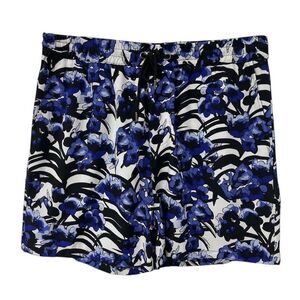 Another Influence Unisex Adult Woven Zebra Print Casual Shorts / Blue